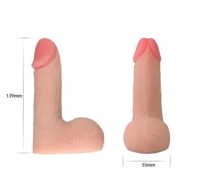 Elastyczny giętki penis realistyczne dildo 13,9 cm